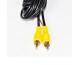 DearRoad AV RCA Extension Cable/Cord Video Cable extension cord 6m with Connector For Rear View Camera and Car Monitor  