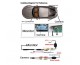 4.3" HD TFT LCD Rearview Mirror Monitor +Car Reverse Night vision wireles Camera  