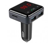 Intelligent APP Controller Factory Bluetooth FM Transmitter With Dual USB Charger(5V/2.1A) Supports U- Disk & TF Card  