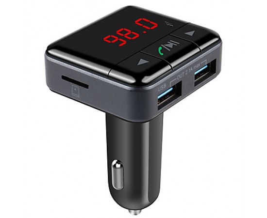 Intelligent APP Controller Factory Bluetooth FM Transmitter With Dual USB Charger(5V/2.1A) Supports U- Disk & TF Card  